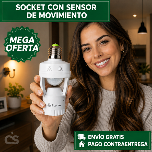 SOCKET CON SENSOR DE MOVIMIENTO™: Iluminación Inteligente para Optimizar el Consumo de Energía en tu Hogar