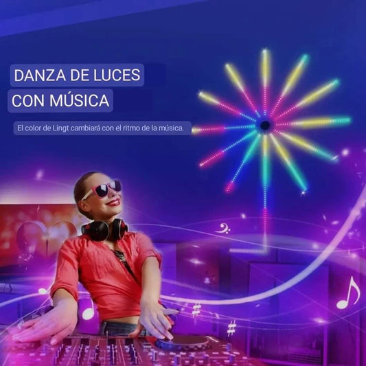 LUCES LED FUEGOS ARTIFICIALES CON SENSOR DE MOVIMIENTO