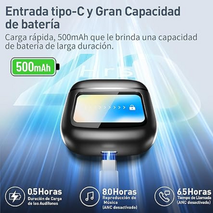 AUDIFONOS A9 PRO CON PANTALLA TÁCTIL