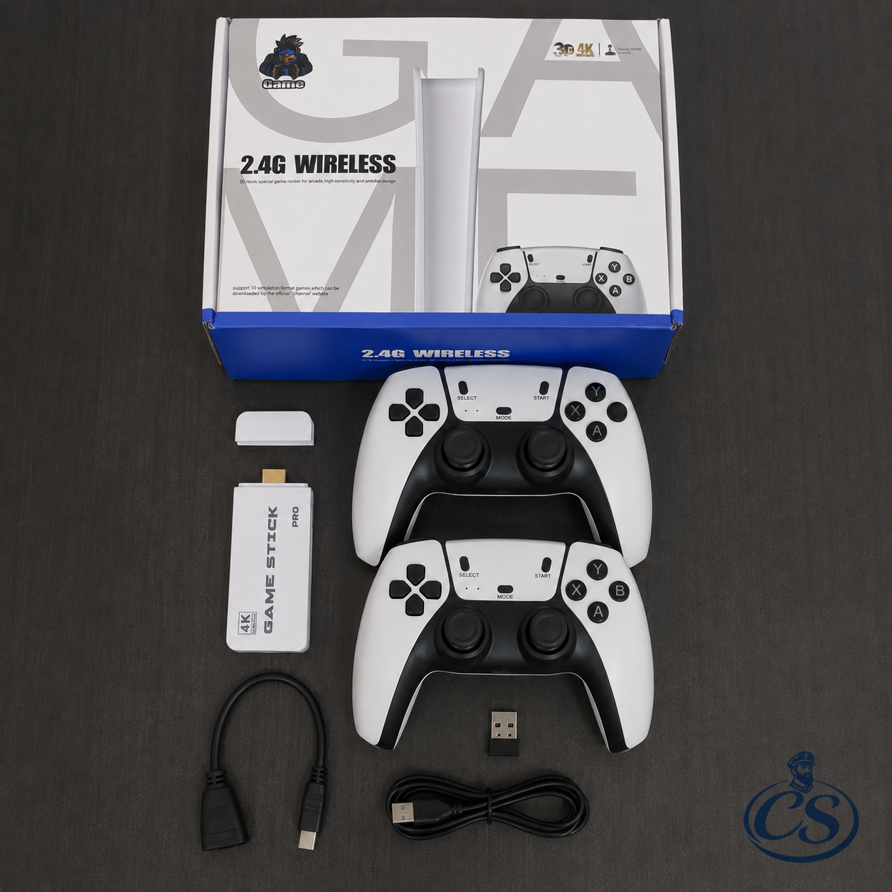 CONSOLA RETRO PLAY PRO M15 PLUS 4K™: Consola con Más de 40.000 Juegos y 2 Mandos Inalámbricos para Diversión Sin Límites
