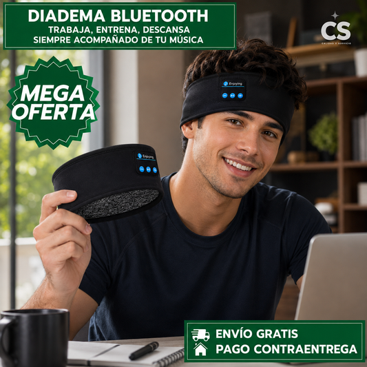 DIADEMA BLUETOOTH™: Audífonos Inalámbricos con Sonido Envolvente para Música, Llamadas y Uso Diario