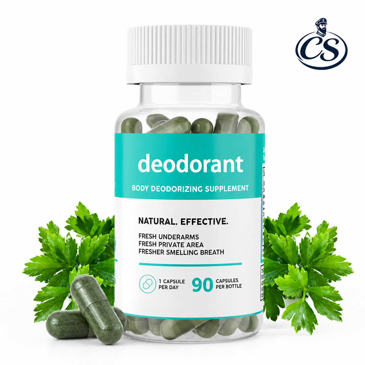 DEOS™ 2x1: Suplemento con Clorofila, Menta y Perejil para Favorecer una Sensación de Frescura y Bienestar Diario