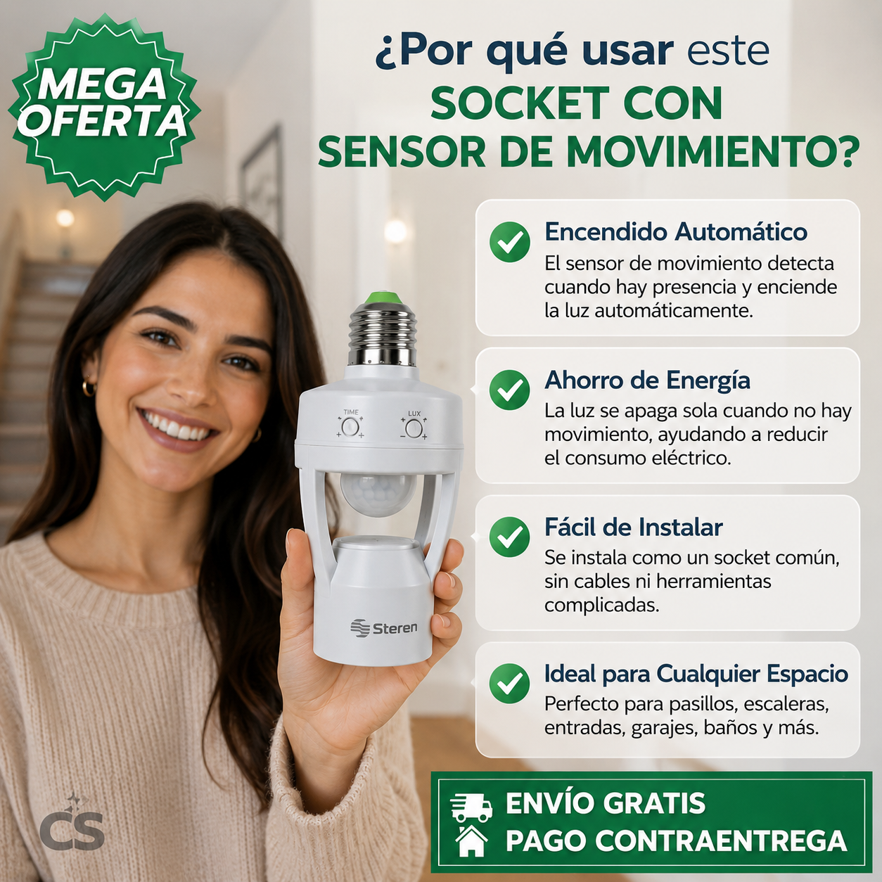 SOCKET CON SENSOR DE MOVIMIENTO™: Iluminación Inteligente para Optimizar el Consumo de Energía en tu Hogar
