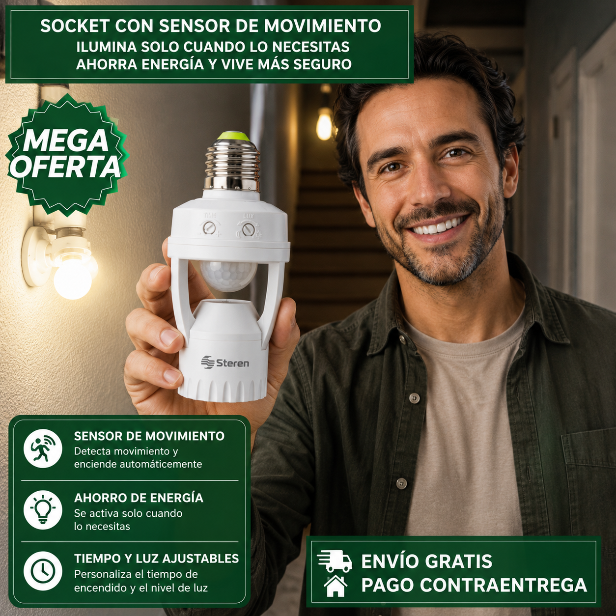 SOCKET CON SENSOR DE MOVIMIENTO™: Iluminación Inteligente para Optimizar el Consumo de Energía en tu Hogar