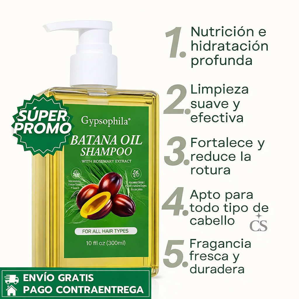 Oferta Especial 3x1: BATANA OIL SHAMPOO™: - con Aceite de Batana que Nutre, Hidrata y Fortalece el Cabello