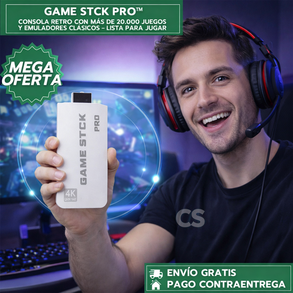 CONSOLA RETRO PLAY PRO™: Revive clásicos con más de 20.000 juegos