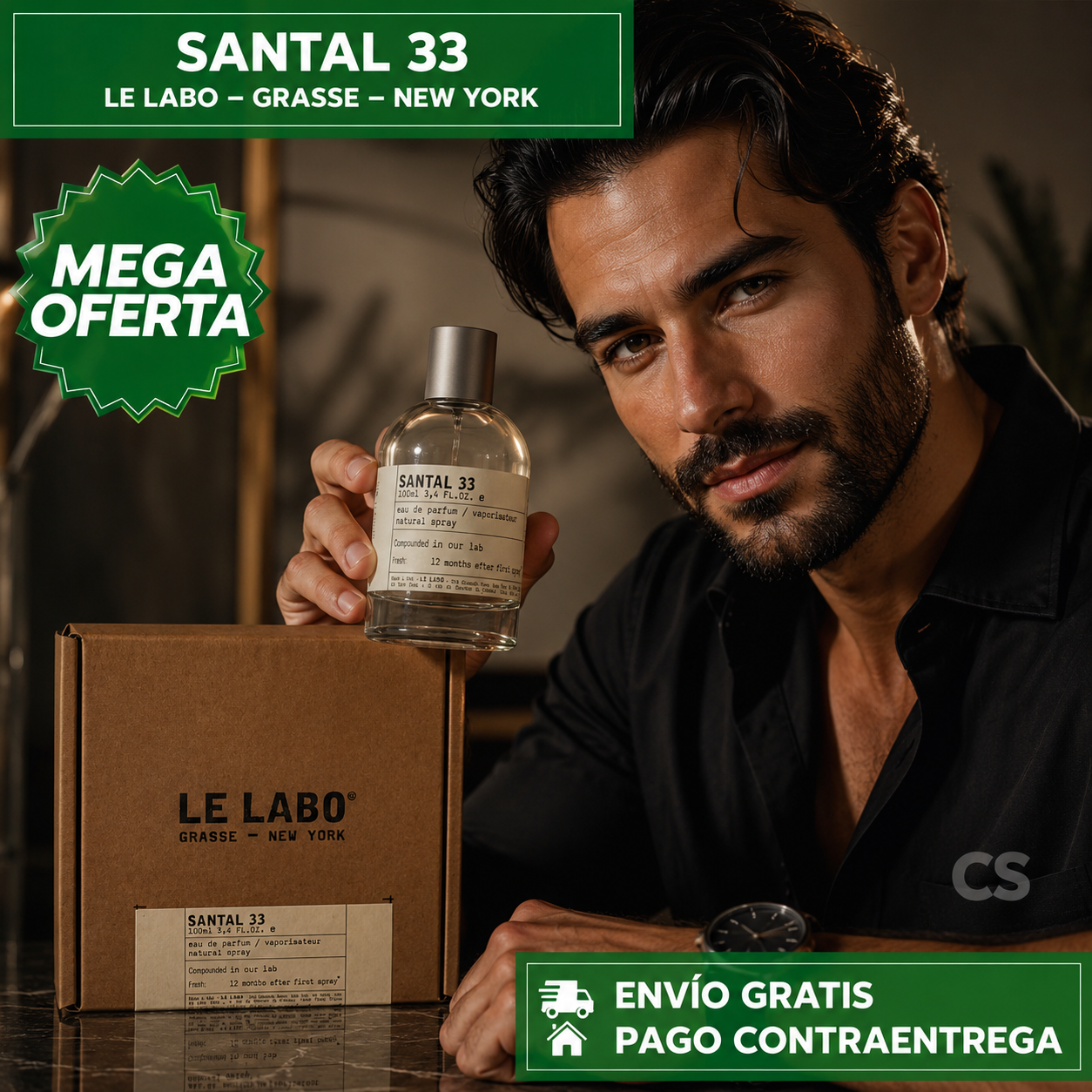 PERFUME SANTAL 33 100ML™: Fragancia Sofisticada con Notas Amaderadas para una Presencia Inolvidable