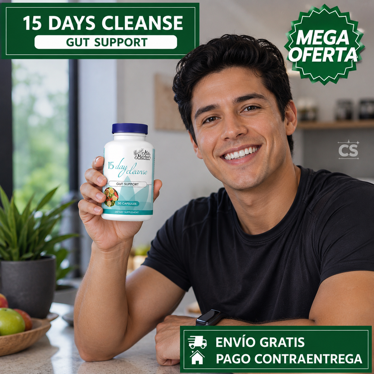 15 DAYS CLEANSE™: Fórmula Natural para Apoyar el Bienestar Digestivo y el Equilibrio Intestinal