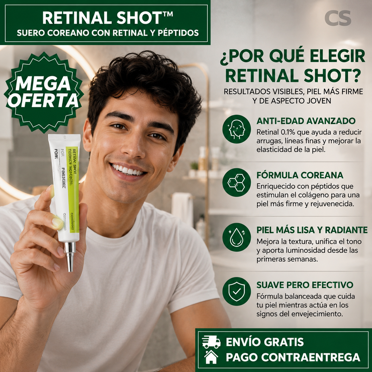 RETINAL SHOT CELIMAX™: Sérum Coreano con Retinal y Péptidos para una Piel Más Firme y Radiante