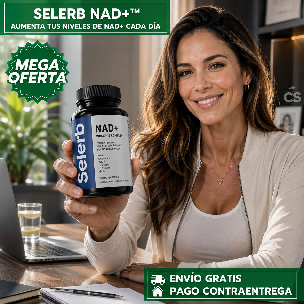 Selerb NAD+™: Suplemento Avanzado para Apoyar la Energía Celular y el Bienestar Diario