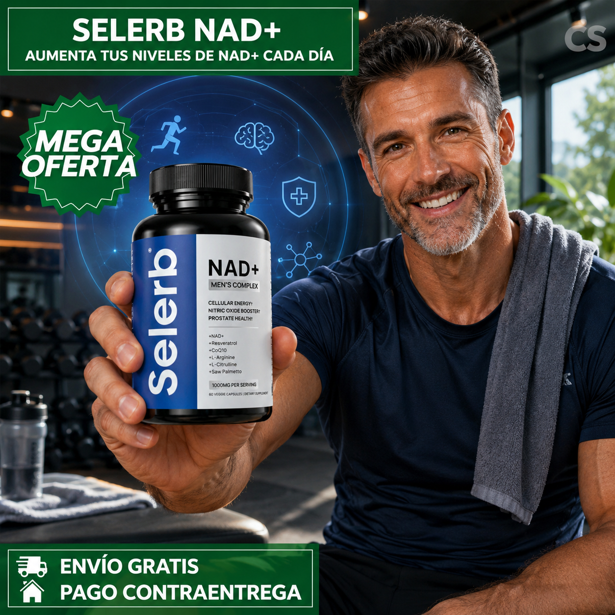 Selerb NAD+™: Suplemento Avanzado para Apoyar la Energía Celular y el Bienestar Diario