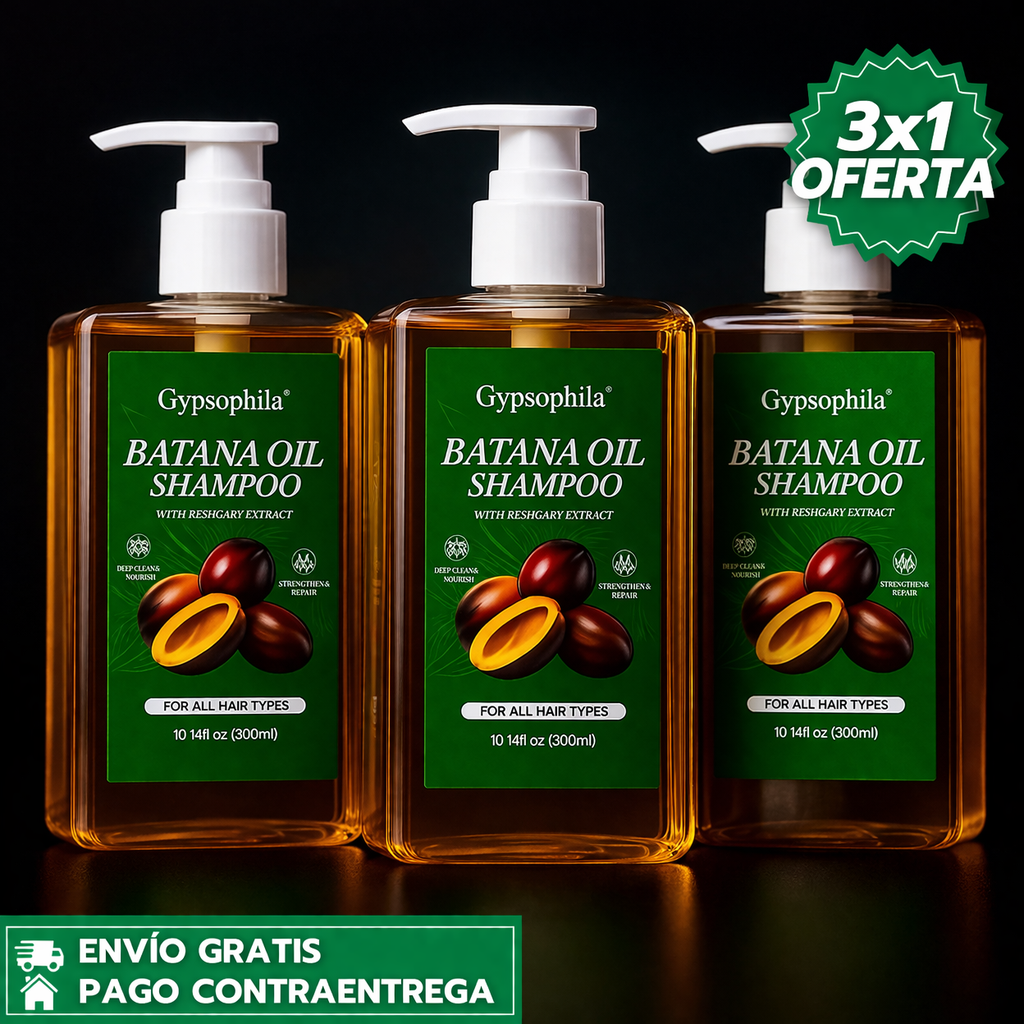 Oferta Especial 3x1: BATANA OIL SHAMPOO™: - con Aceite de Batana que Nutre, Hidrata y Fortalece el Cabello