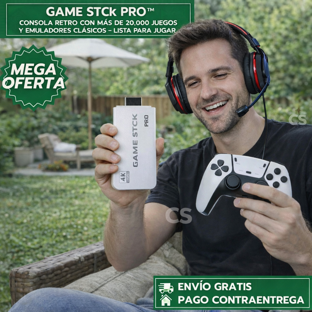 CONSOLA RETRO PLAY PRO™: Revive clásicos con más de 20.000 juegos