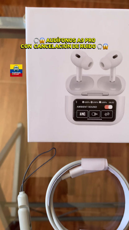 AUDIFONOS A9 PRO CON PANTALLA TÁCTIL